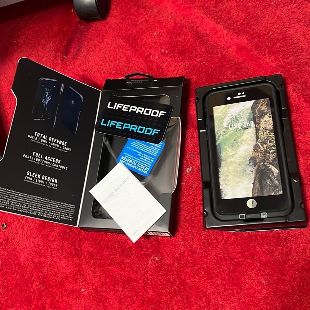 LifeProof FRE Series Waterproof Case Cover for iPhone 7 Plus - Black